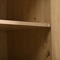 Credenza Moderna con 3 Ante e 3 Cassetti, Maniglie in Metallo, per Soggiorno e Cucina, 150x35x75.9 cm, Nero Marrone
