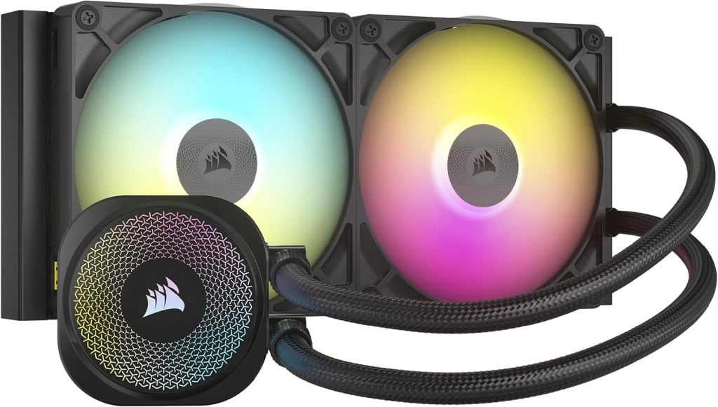 iCUE LINK TITAN 240 RX RGB Raffreddatore CPU a Liquido – 240mm AIO – 2x RX120 Ventole RGB Incluse – Adatto a Intel LGA 1851/1700, AMD AM5/AM4 – Hub di Sistema iCUE LINK Incluso – Nero