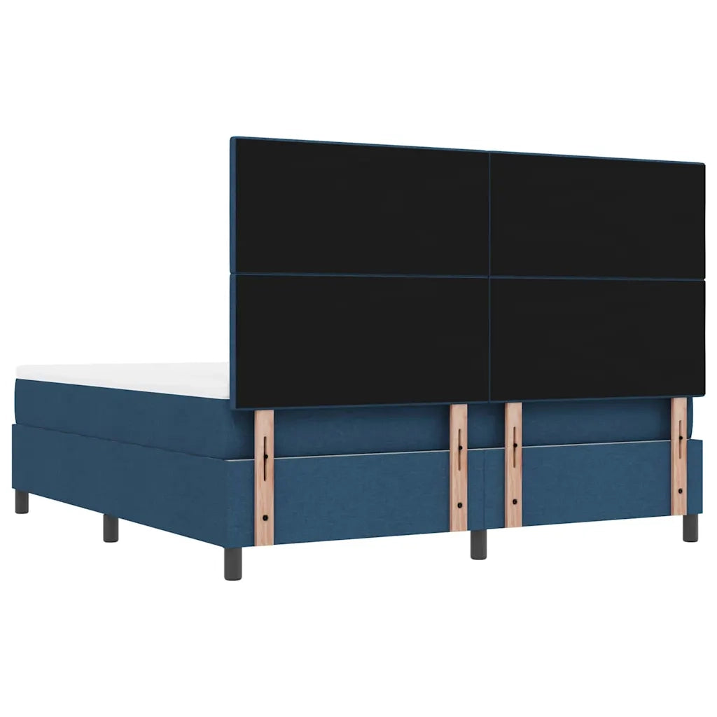 Letto a molle con testiera Blu 180 x 200 cm Tessuto 3344092
