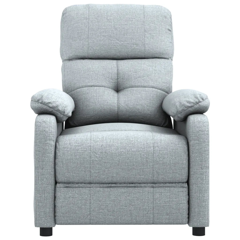 Poltrona Reclinabile in Tessuto Grigio Chiarocod mxl 134603