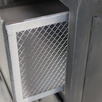 Mobile Emeric 132,5x37,5x82 h cm in Acciaio Grigio