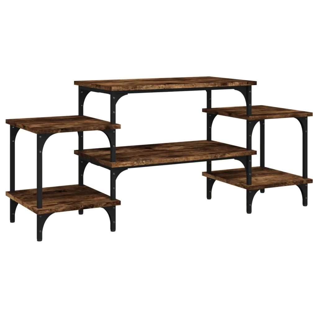 Mobile Porta TV-Mobile per TV-Credenza TV Rovere Fumo 117x35x52 cm in Legno Multistrato