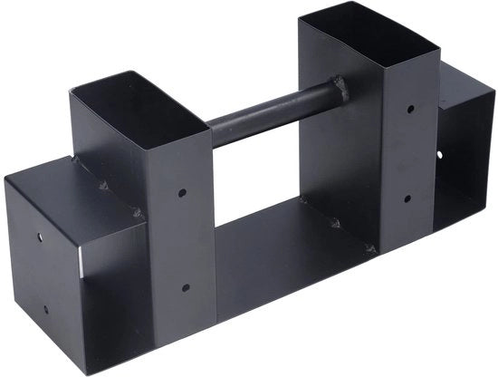 Supporto di Stoccaggio di Legno Resistenze al Tempo - Riga di Supporto in Metallo per Esterno, Ideale per Camini Aperti