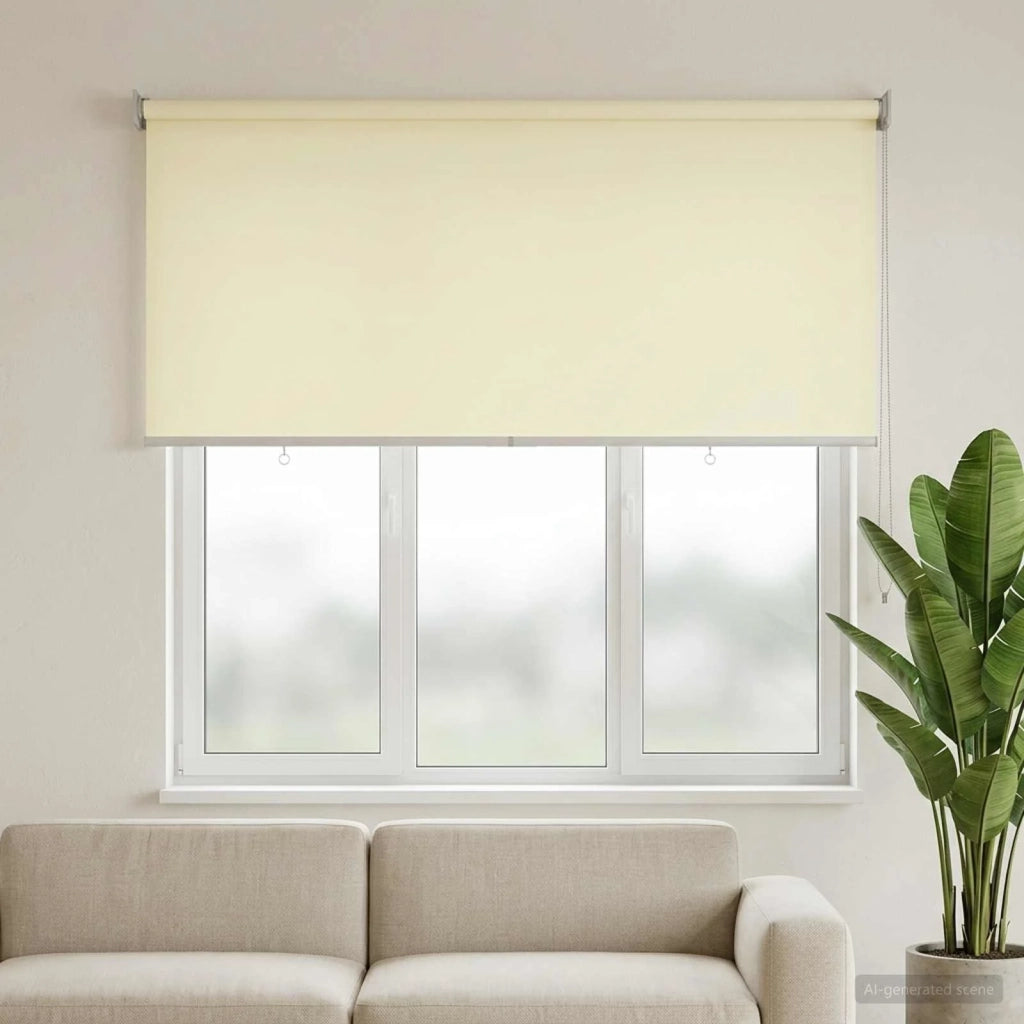 Voletta a rullo con protezione UV Crema 180 x 140 cm Poliestere