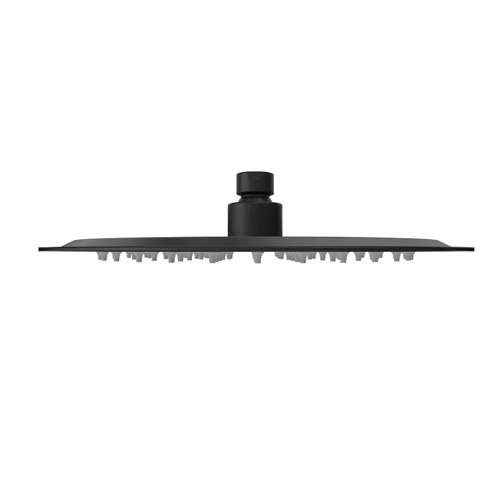 Soffione doccia tondo ultraslim Ø 30 cm orientabile nero opaco