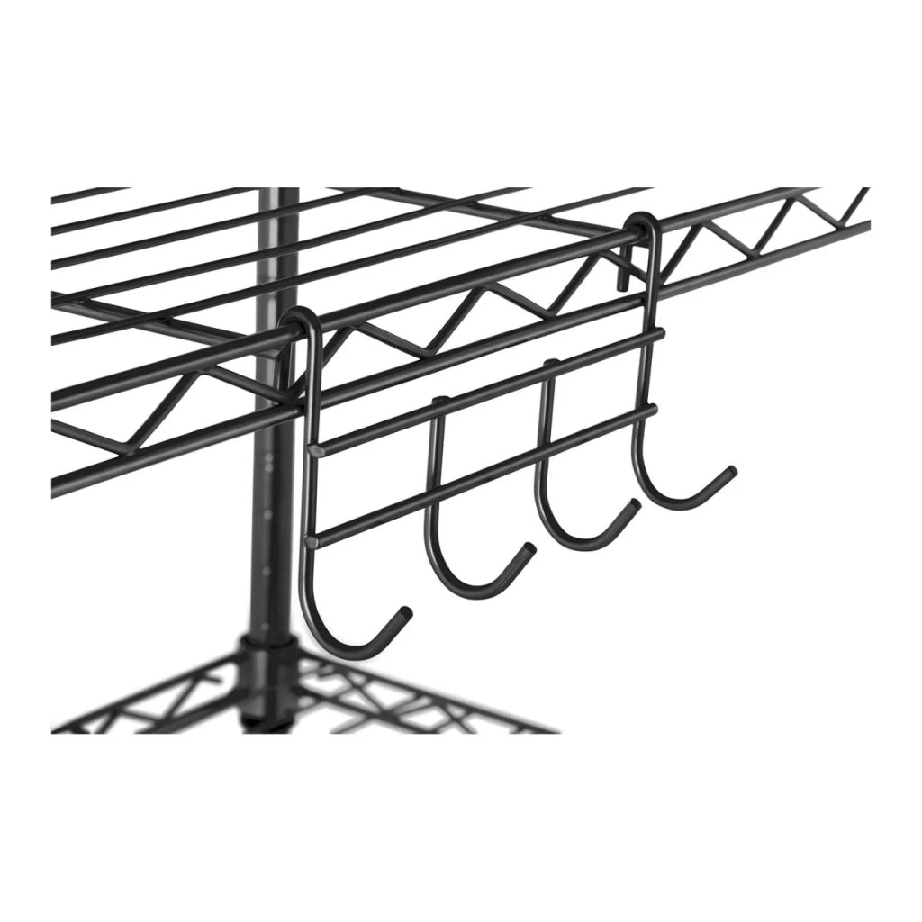 Scaffalatura professionale in metallo per garage 55 x 45 x 150 cm 150 kg nero 14_0001539
