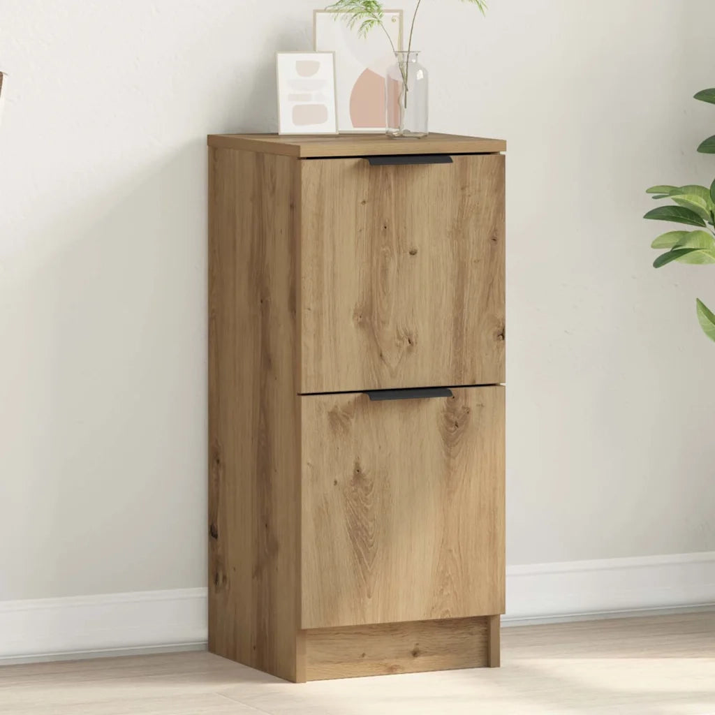 Credenza Rovere Artigianale 30x30x70 cm in Legno Multistrato