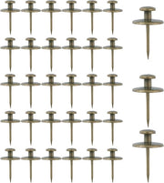 Drukknijper foto haken premium - 30 pezzi - uncini da foto con anker a molla - stile a stella a 5 punte - uncini in lega di zinco - per home office - per parete in legno o stoffa - bronzo.