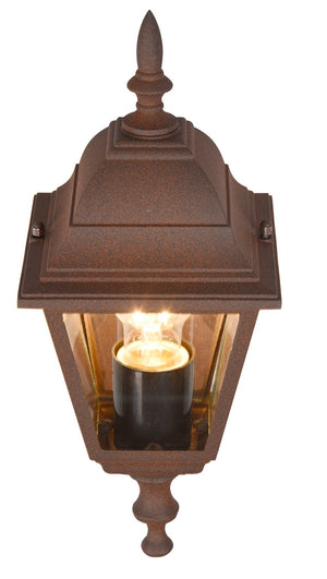 Applique da Esterno Attacco E27 in Alluminio Ruggine