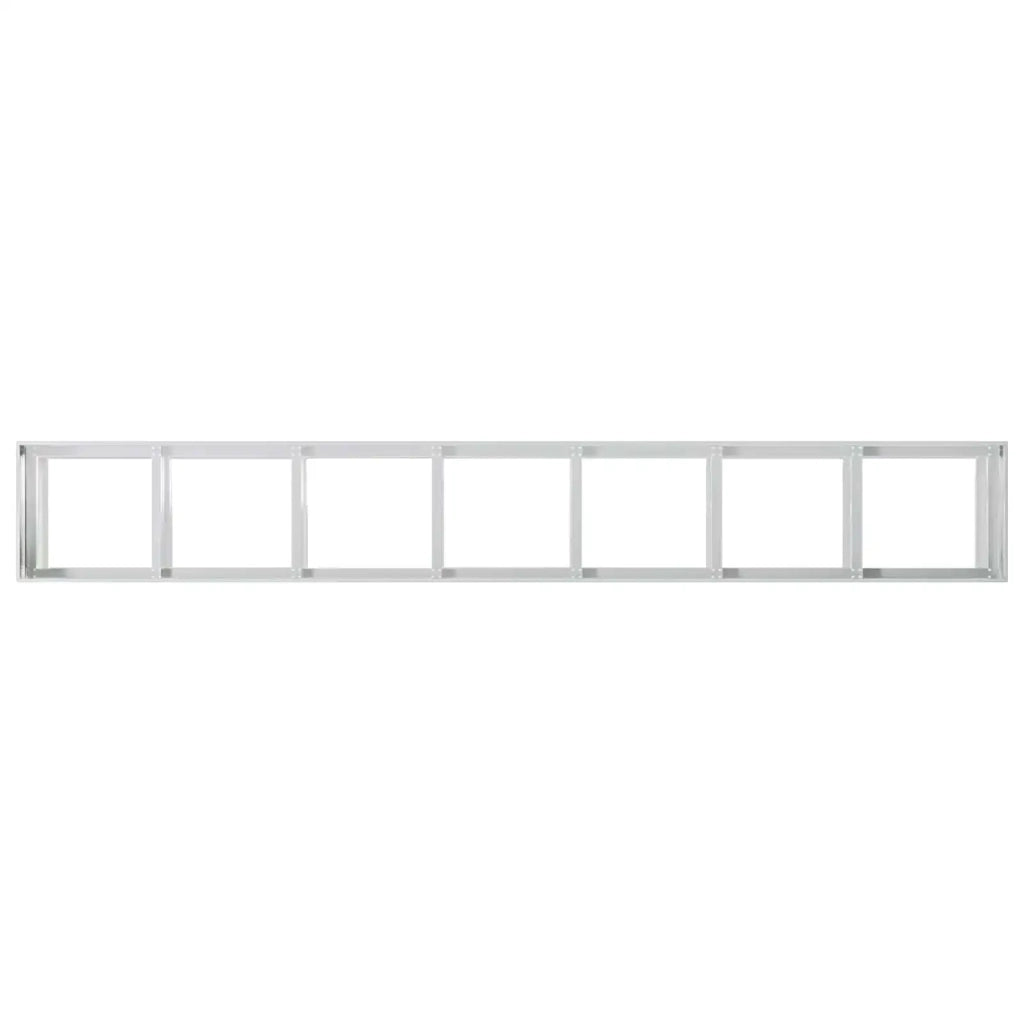 Vaso da giardino Argento 280 x 40 x 60 cm Acciaio zincato 8005909