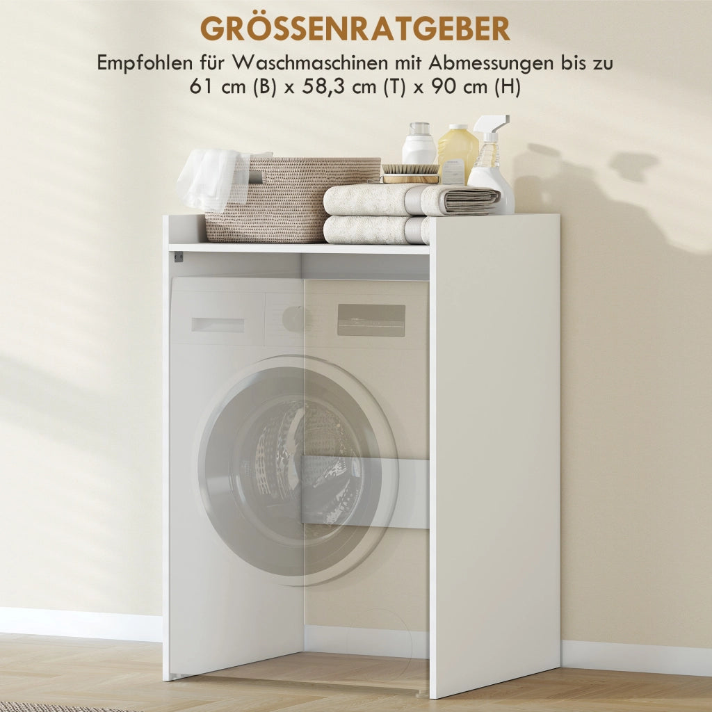 Mobile Bagno con Ripiano Aperto ¨C Zephmum ¨C Bianco 64x60x97.5 cm
