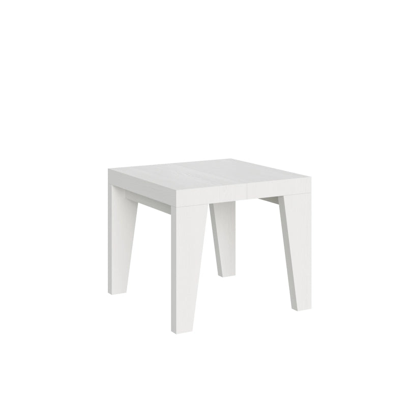 Tavolo allungabile 90x90/246 cm Naxy - Bianco Frassino
