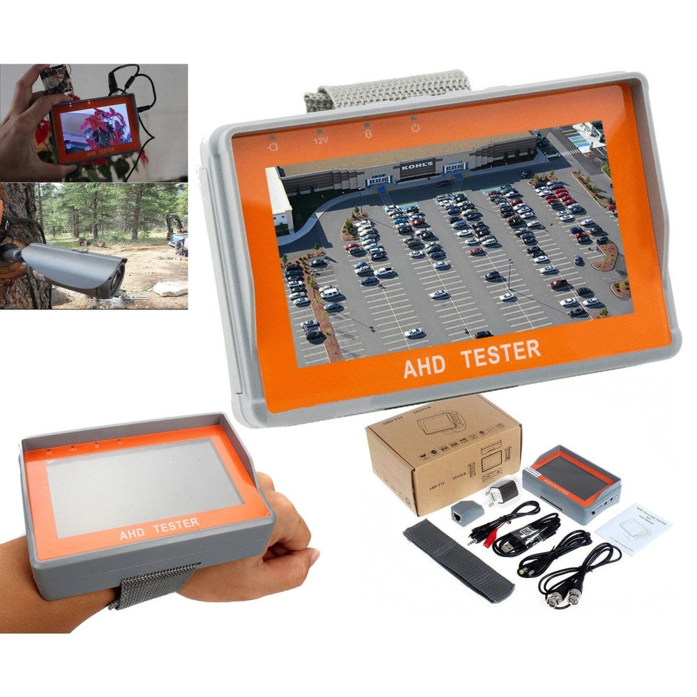 Trade Shop - Tester Monitor Tft 4,3" Telecamere Ahd Da Polso Batteria Interna Uscita 12v Utp -