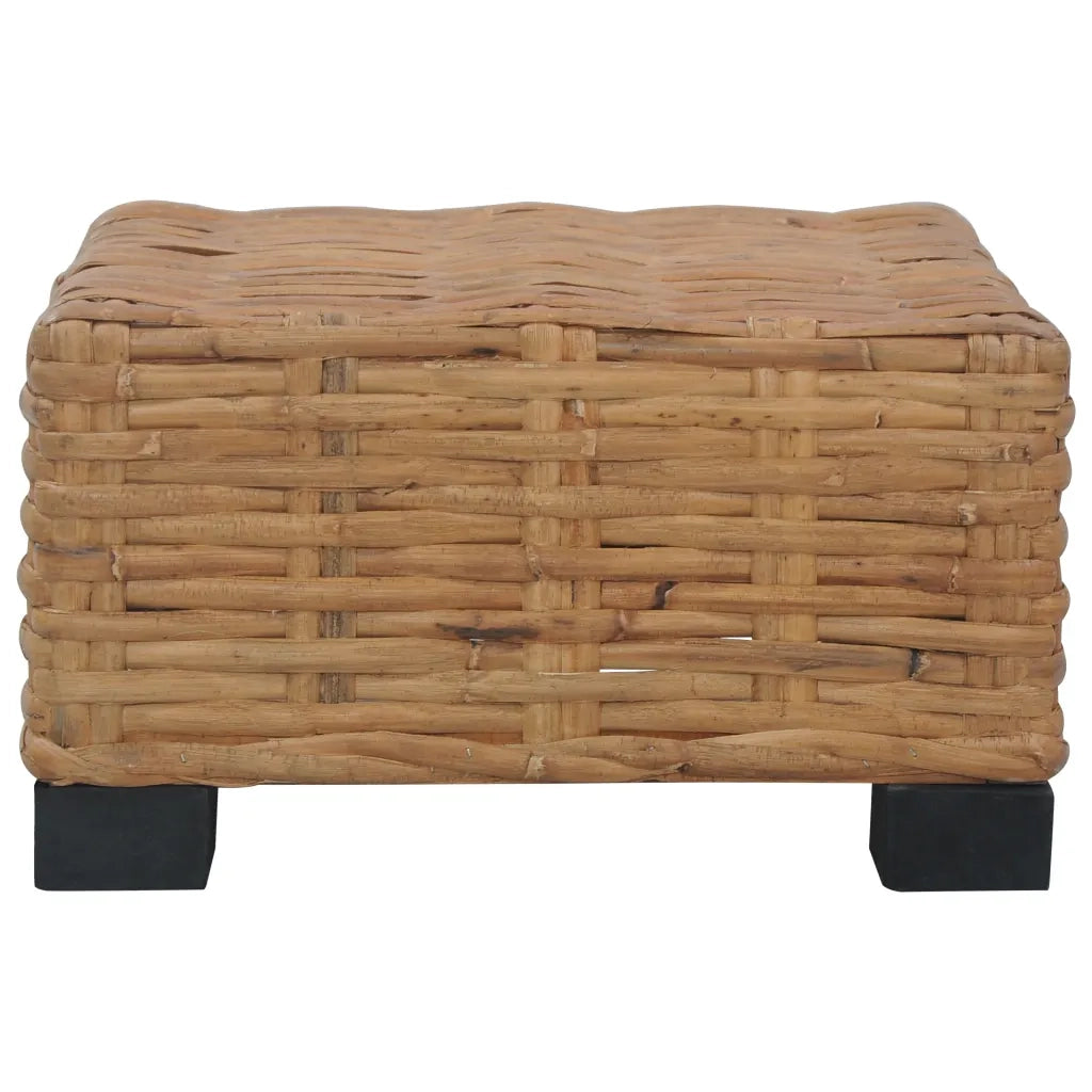 Tavolino da CaffÃ¨ 47x47x28 cm in Rattan Naturale cod mxl 72689