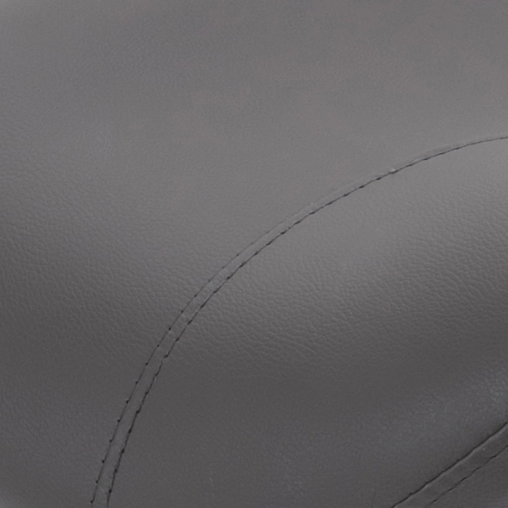 EasyComfort Sgabello da Lavoro a Sella con Ruote e Altezza Regolabile per Negozi Parrucchiere e Tattoo, 52x53x49-61cm Grigio