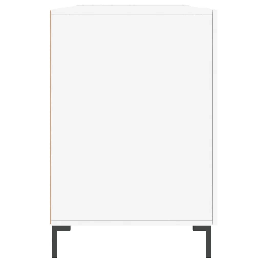 Scrivania Bianca 140x50x75 cm in Legno Multistrato 829548