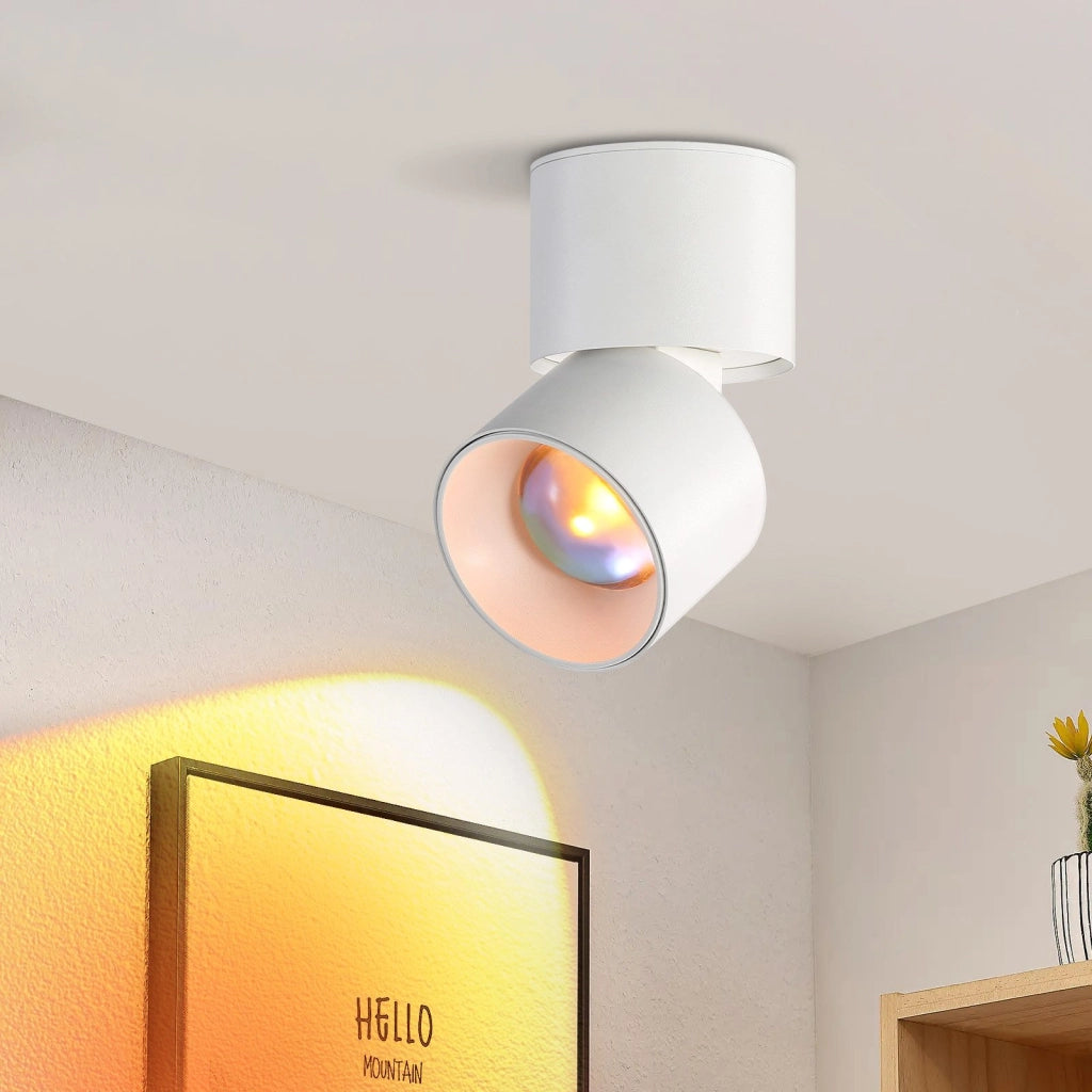 ZMH Faretto da soffitto LED bianchi 1 luce plafoniera design tramonto moderno per camera letto corridoio