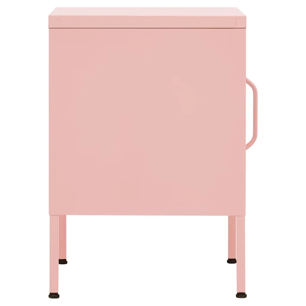 Comodini 2 pz Rosa 35x35x51 cm in Acciaio cod mxl 30363