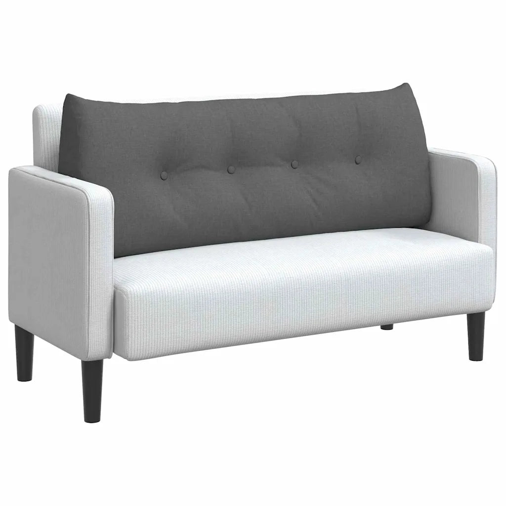 Cuscino per Schiena Grigio scuro 120 x 24 x 50 cm Tessuto 42014471