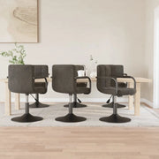 Sedie da Pranzo Girevoli 6 pz Grigio Scuro in Velluto cod mxl 68535