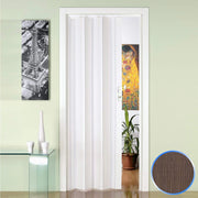 Porta a Soffietto da Interno in PVC Rovere Tortora 88 5x214 cm mod. Luciana