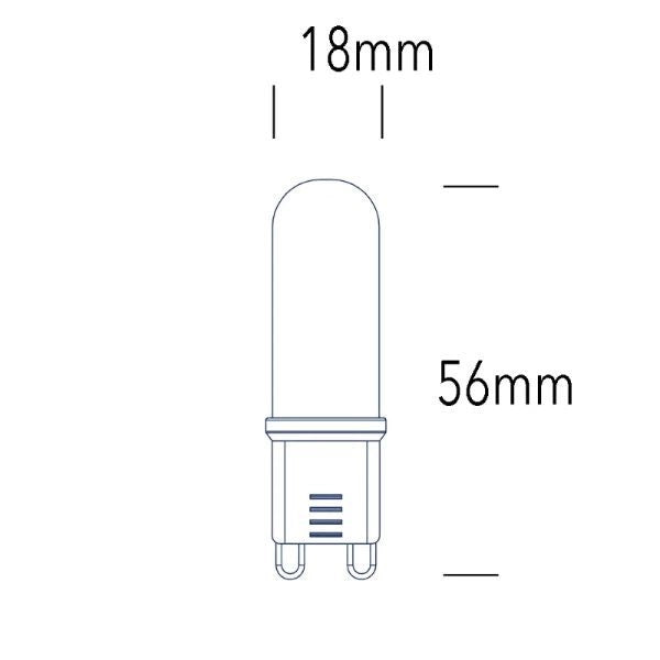 G9 LAMPADINA A LED 4,2W LUCE CALDA 3000K 470 LUMEN BOT LIGHTING