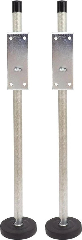 Scalone Telescopico da Livellamento da 60 cm - Acciaio Inox - Antiscivolo - Livellatore Stabilizzatore con Pedane di Gomma