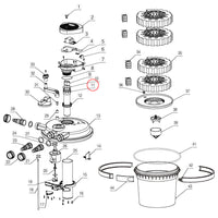 Pezzo di ricambio: tubo di vetro al quarzo per filtri a pressione laghetto CPF-5000 CPF-10000