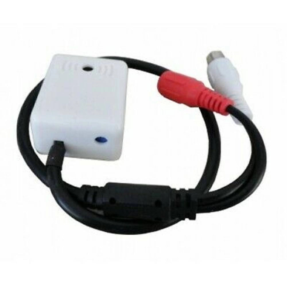 Trade Shop - Microfono Per Telecamera Dvr Videosorveglianza Lunghezza 25 Cm 12v Audio Mic-11 -