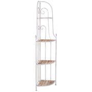 Mensola espositiva beige, 37x37x175h cm
