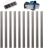 Set di 10 lame di pianificazione HSS 82 mm - Lame di alta qualità per lavorazione del legno per Bosch e manici di piano