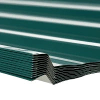 Set 12 Pannelli di Ricambio 129x45 cm per Casette da Giardino in Acciaio Zincato Verde