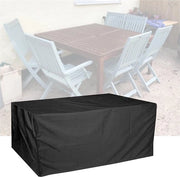 Copricuscini per mobili da giardino, copertura impermeabile, telo di protezione anti-UV per tavolate da giardino, mobili per terrazza, tessuto 210D Oxford, forma rettangolare, copricuscino, set di copricuscini