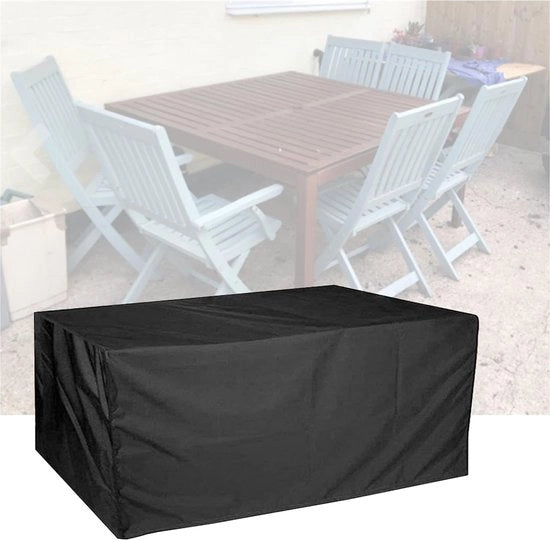 Copricuscini per mobili da giardino, copertura impermeabile, telo di protezione anti-UV per tavolate da giardino, mobili per terrazza, tessuto 210D Oxford, forma rettangolare, copricuscino, set di copricuscini