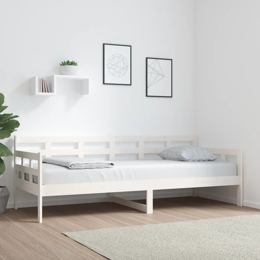 Dormeuse Bianca in Legno Massello di Pino 80x200 cm 820363