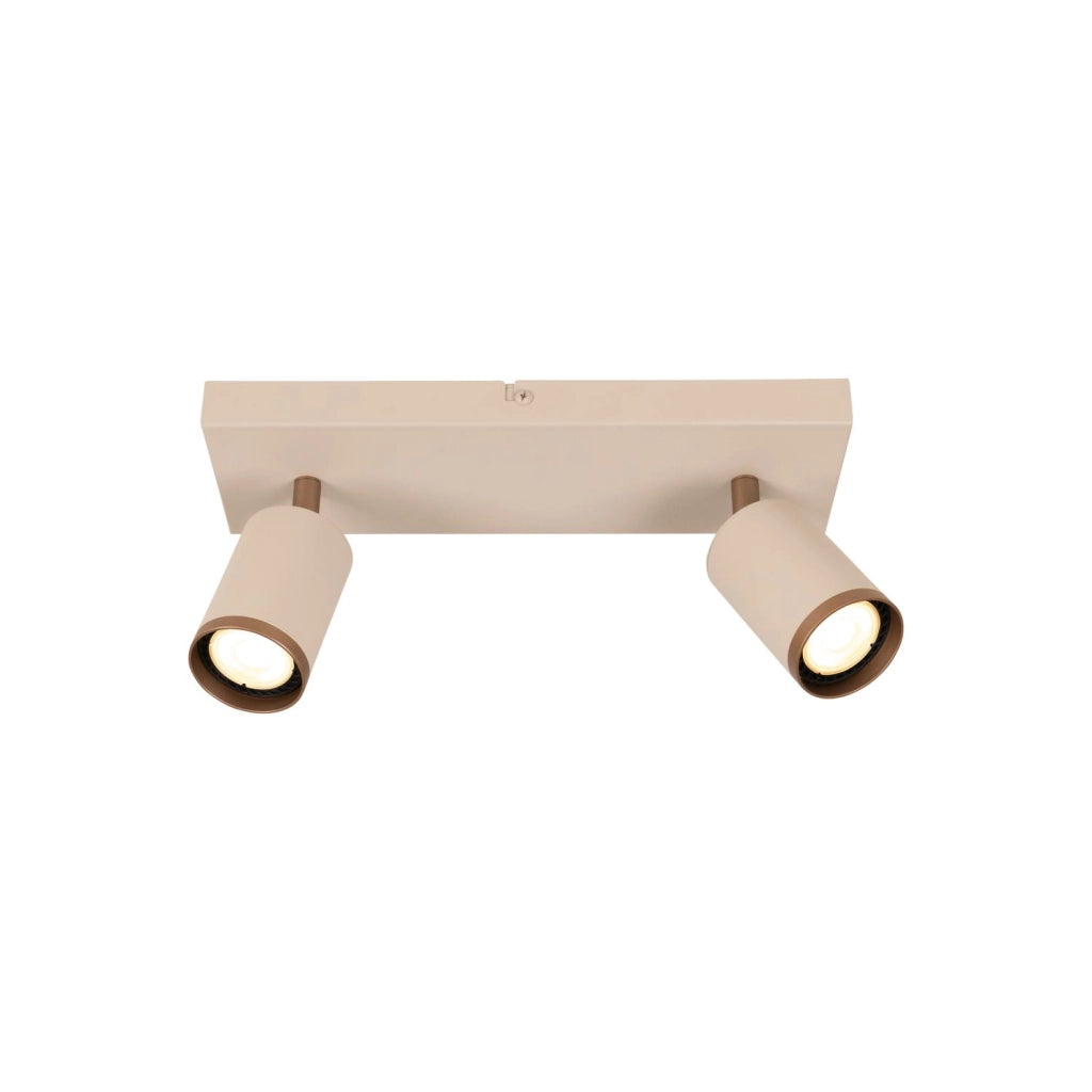 Faretto soffitto REGINA 2xGU10 taupe alluminio Lucide