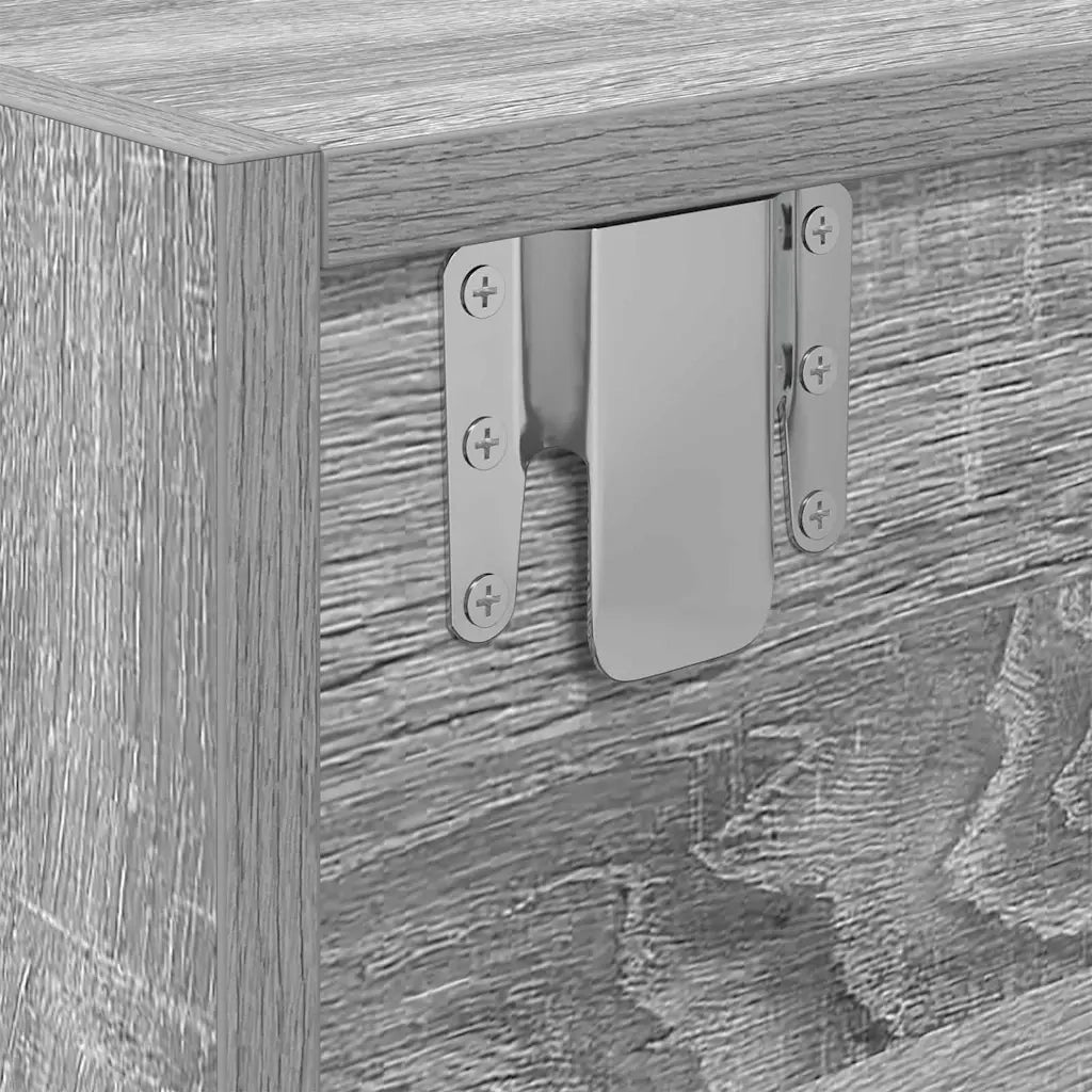 Mobile TV Grigio sonoma 100 x 31 x 25,5 cm Legno multistrato 861531
