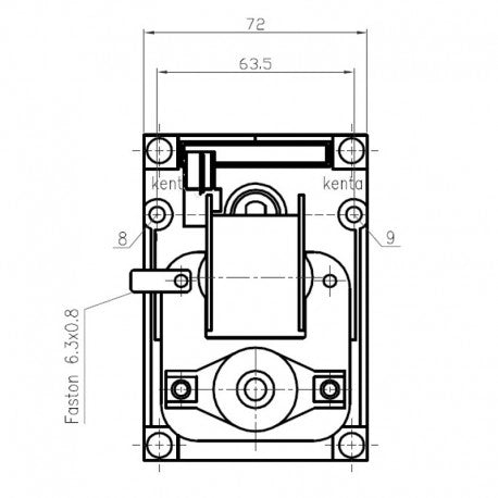 Ricambistufeapellet Motoriduttore rinforzato Kenta K9175155 2,5 / sostituisce k9115101-BCZ504