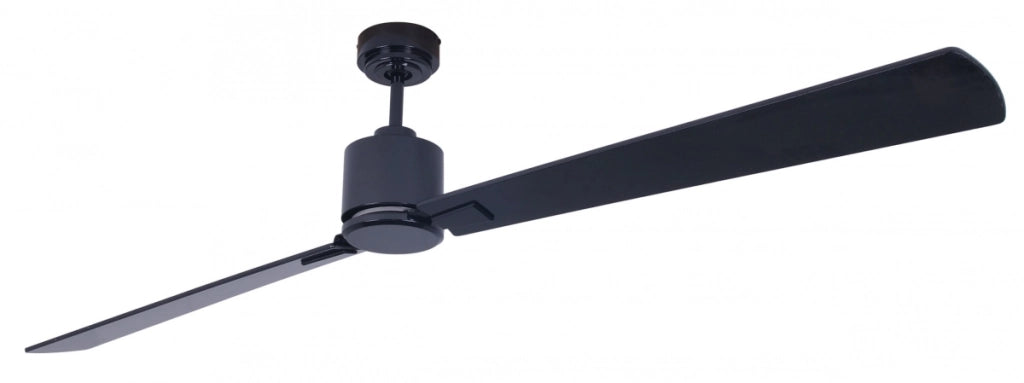 Vam Ventilatore da soffitto a risparmio energetico FACTORY Wi-Fi nero 180 cm telecomando 6 velocità