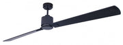 Vam Ventilatore da soffitto a risparmio energetico FACTORY Wi-Fi nero 180 cm telecomando 6 velocità