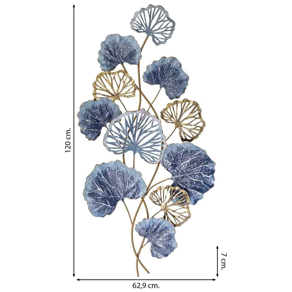 Carta da parati decorativa in metallo 62,9x120,0x7,0