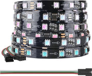 Striscia LED RGB indirizzabile da 10 metri con 600 LED, Effetti di colore dinamici, Compatibile con Arduino e Raspberry Pi