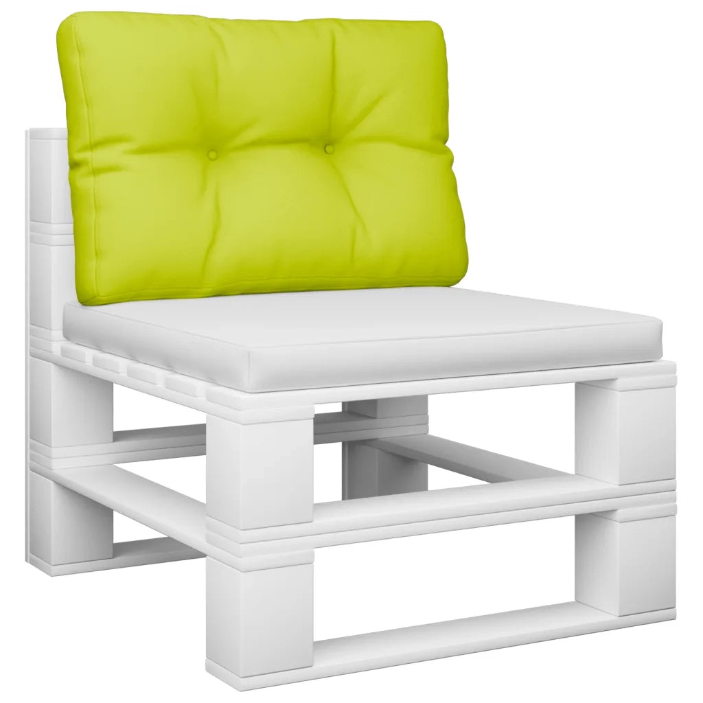 Cuscino per Pallet Verde Brillante 50x40x12 cm in Tessuto