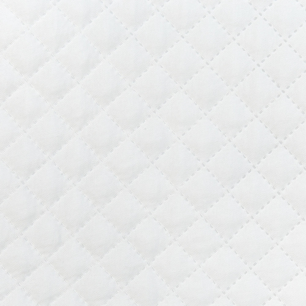 Copriletto in tessuto poliestere Bianco Sporco 200 x 220 cm con motivo in rilievo Decorativo Biancheria da letto Design Classico Camera da letto