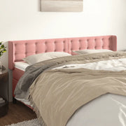 Testiera ad Orecchio Rosa 163x16x78/88 cm in Vellutocod mxl 121627