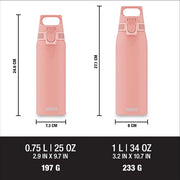 Bottiglia in acciaio inossidabile senza manico con tappo Shield Shy Pink (10 l) con coperchio ONE