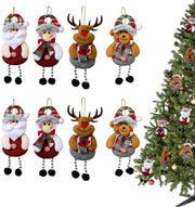 Decorazioni per albero di Natale, 8 pezzi, bambole per albero di Natale da appendere, palline di Natale, decorazione per albero di Natale, albero di Natale, decorazione per casa, festa da appendere