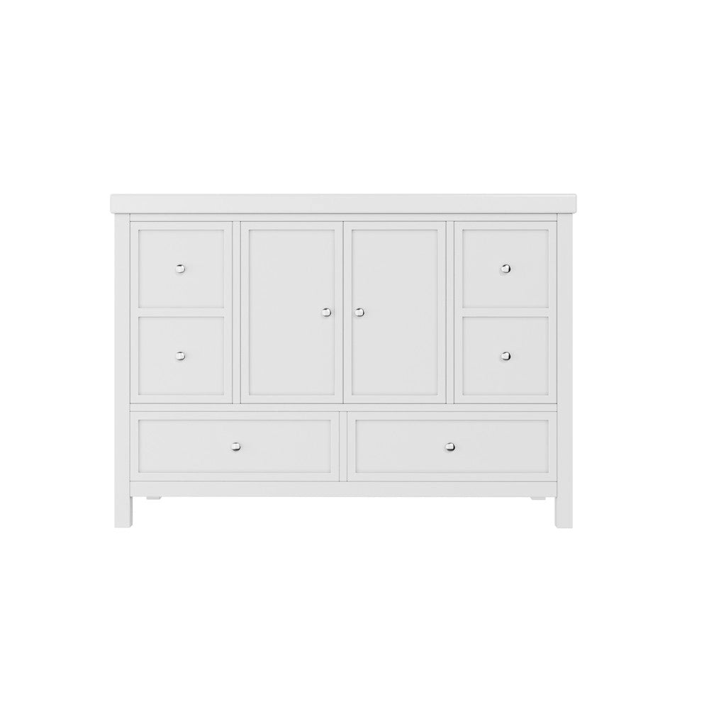 Mobile da Bagno con Lavabo Integrato e Cassetti ¨C Xylo ¨C Bianco 120x50x86.5cm
