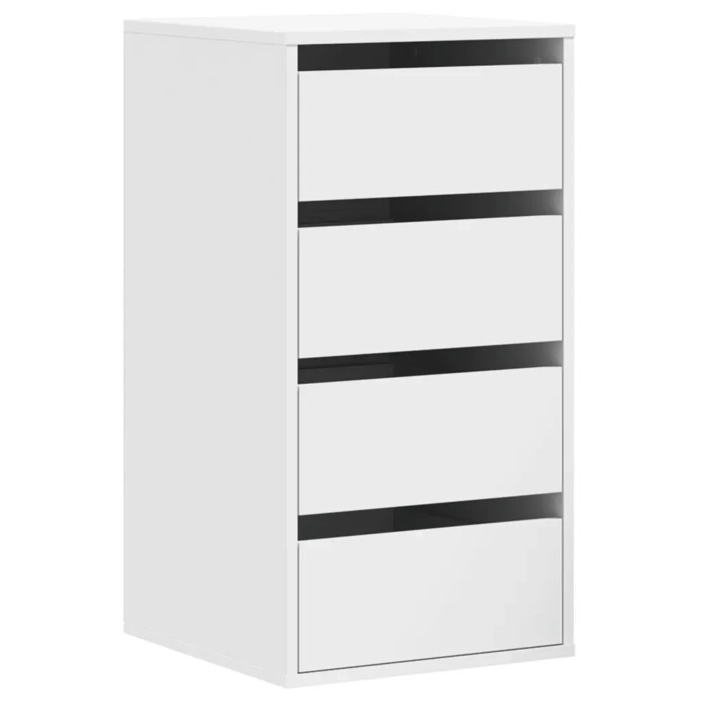 Cassettiera Bianca 40x41x76 cm in Legno Multistrato