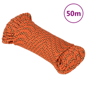 Corda Nautica Arancione 4 mm 50 m in Polipropilene cod mxl 43910